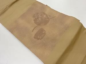 器に紅葉・梅模様織出し名古屋帯